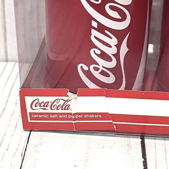 NIB Coca Cola Salt & Pepper Shakers - Picture 2 of 6